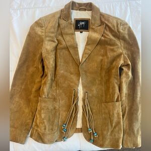 Vintage Gipsy Suede Jacket with beads